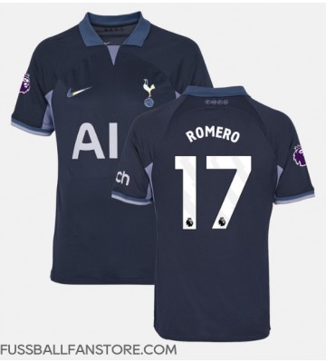 Tottenham Hotspur Cristian Romero #17 Replik Auswärtstrikot 2023-24 Kurzarm